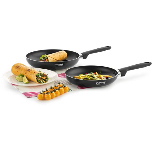 Сковорода/ Сковорода Rondell Massimo RDA-1403 круглая 26см покрытие: Xylan Plus ручка несъемная (без крышки) черный