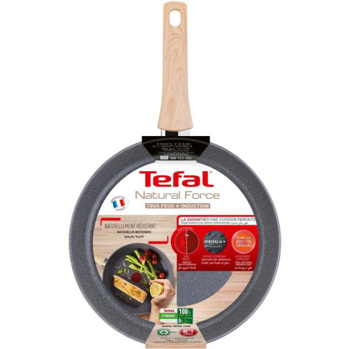 Сковорода/ Сковорода Tefal Natural Force G2660572 круглая 26см ручка несъемная (без крышки) серый (2100118264) Сковорода/ Сковорода Tefal Natural Force G2660572 круглая 26см ручка несъемная (без крышки) серый (2100118264)