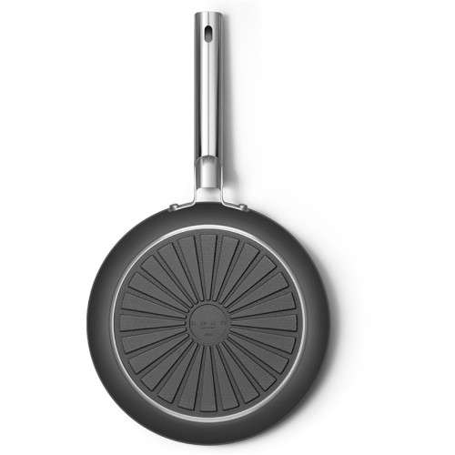 Посуда SMEG/ Сковорода 28 см, черная