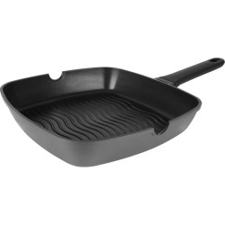 Сковорода-гриль/ Сковорода-гриль Rondell Zorro RDA-1454 квадратная 28см покрытие: TriTitan ручка несъемная (без крышки) графитовый