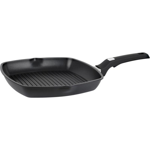 Сковорода-гриль/ Сковорода-гриль Rondell Point RDA-1350 квадратная 28см покрытие: TriTitan ручка несъемная (без крышки) графитовый