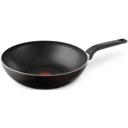 Сковорода ВОК (WOK)/ Сковорода ВОК (WOK) Tefal Easy Plus 4237628 круглая 28см ручка несъемная (без крышки) черный (9100054099)