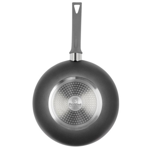 Сковорода ВОК (WOK)/ Сковорода ВОК (WOK) Rondell Strike RDA-1398 круглая 28см покрытие: Xylan Plus ручка несъемная (без крышки) серый