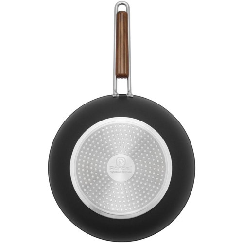 Сковорода ВОК (WOK)/ Сковорода ВОК (WOK) Rondell Fjord RDA-1800 круглая 28см покрытие: Xylan Plus ручка несъемная (с крышкой) черный