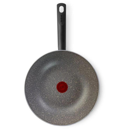 Сковорода ВОК (WOK)/ Сковорода ВОК (WOK) Tefal Natural Cook 04213628 круглая 28см покрытие: Mineralia+ non-stick ручка несъемная (без крышки) серый