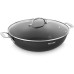 Сковорода ВОК (WOK)/ Сковорода ВОК (WOK) Rondell Elements RDA-114 круглая 32см покрытие: TriTitan ручка несъемная (с крышкой) черный