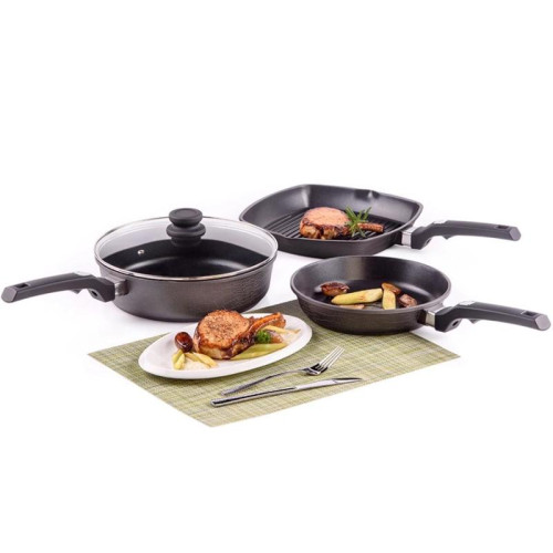 Сковорода/ Сковорода Rondell Escurion Grey RDA-1400 круглая 26см покрытие: TriTitan ручка несъемная (без крышки) серый