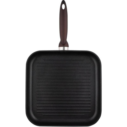 Сковорода-гриль/ Сковорода-гриль Rondell Tierno RDA-1579 квадратная 28см покрытие: Xylan Plus ручка несъемная (без крышки) черный