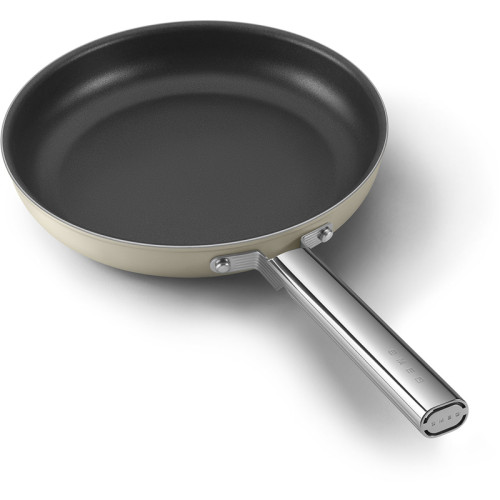 Посуда SMEG/ Сковорода 28 см, кремовая