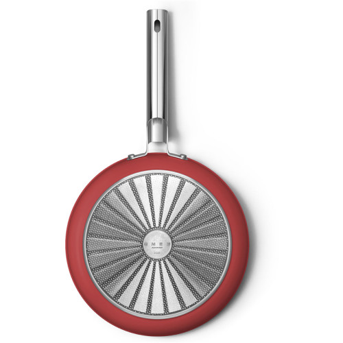 Посуда SMEG/ Сковорода 28 см, красная