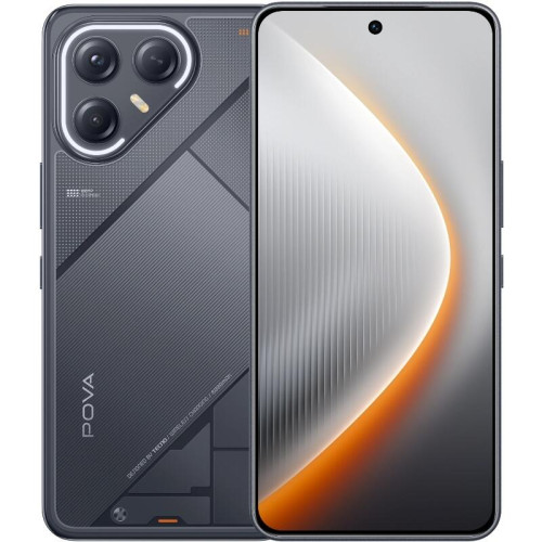 Смартфон Tecno Pova 7 Ultra 5G 256Gb 8Gb черный моноблок 3G 4G 2Sim 6.67 Смартфон Tecno Pova 7 Ultra 5G 256Gb 8Gb черный моноблок 3G 4G 2Sim 6.67