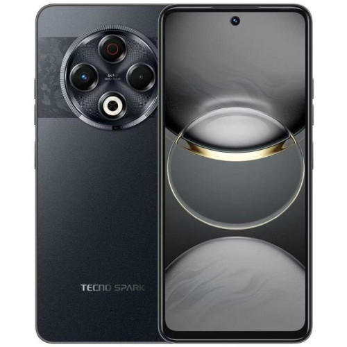 Смартфон Tecno Spark 30 256Gb 8Gb черный моноблок 3G 4G 2Sim 6.78