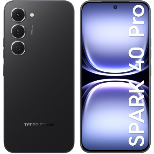 Смартфон Tecno Spark 40 Pro 256Gb 8Gb черный моноблок 3G 4G 2Sim 6.78