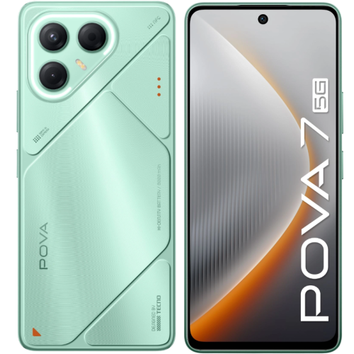 Смартфон Tecno Pova 7 5G 128Gb 8Gb зеленый моноблок 3G 4G 2Sim 6.78