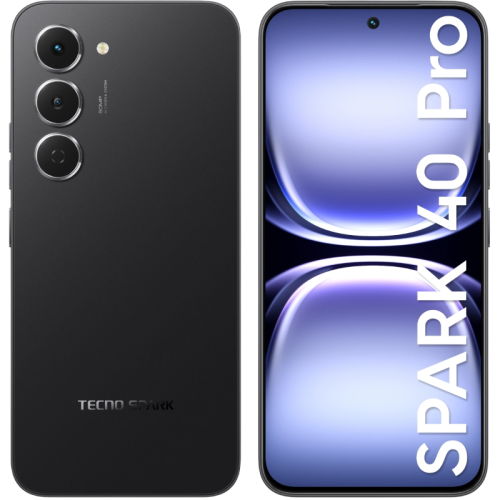 Смартфон Tecno Spark 40 Pro 256Gb 8Gb черный моноблок 3G 4G 2Sim 6.78