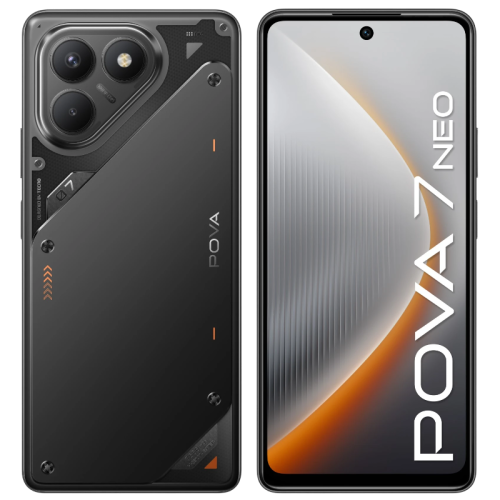 Смартфон Tecno POVA 7 Neo 128Gb 8Gb черный моноблок 3G 4G 6.8