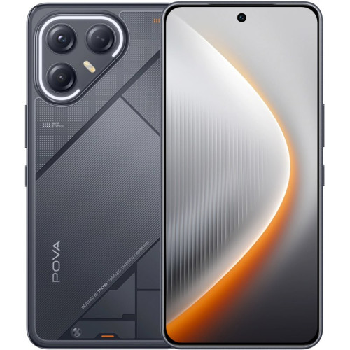Смартфон Tecno Pova 7 Ultra 5G 256Gb 8Gb черный моноблок 3G 4G 2Sim 6.67