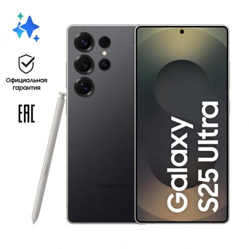 Смартфон Samsung SM-S938B Galaxy S25 Ultra 512Gb 12Gb черный титан моноблок 3G 4G 2Sim 6.9