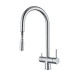 RIVELATO 2433505 cromo однорычажный смеситель для кухни TREVI U-обр. с краном питьевой воды D-35мм, выдвижной излив, материал: латунь, цвет: хром