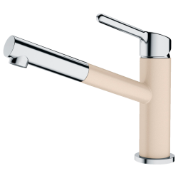 Смеситель Franke 115.0623.136/ Best, Смеситель ORBIT PULL-OUT, с выдвижным шлангом, хром/бежевый