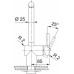 Смеситель Franke 115.0681.241/ Best, Смеситель Atlas Neo сталь PVD, золото