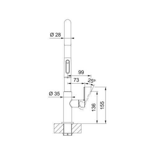 Смеситель Franke 120.0736.601/ Best, Смеситель Maris Slim Clear Water J Pulldown GD, золотой