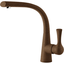 3723 terracotta смеситель для кухни, С-образный, материал: латунь, поворотный излив, цвет терракот