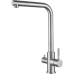 Z-5421 inox смеситель для кухни, Г-образный, материал: нержавеющая сталь, поворотный излив, цвет нержавеющая сталь