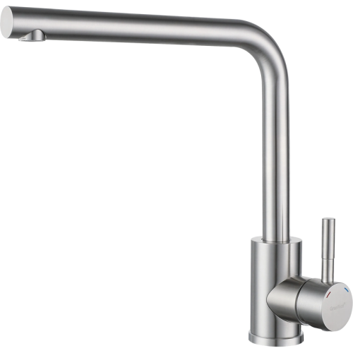 Z-5411 inox смеситель для кухни, Г-образный, материал: нержавеющая сталь, поворотный излив, цвет нержавеющая сталь