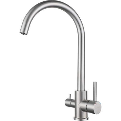 Z-5420 inox смеситель для кухни, U-образный, материал: нержавеющая сталь, поворотный излив, вентиль для фильтра питьевой воды, цвет нержавеющая сталь