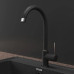 3650 graphite смеситель для кухни, U-образный, материал: нержавеющая сталь, поворотный излив, цвет графит