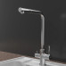 Z-5421 inox смеситель для кухни, Г-образный, материал: нержавеющая сталь, поворотный излив, цвет нержавеющая сталь