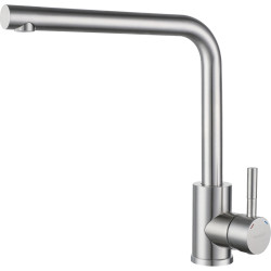 GRANFEST QUARZ Смеситель для кухни, Г-образный, нержавеющая сталь