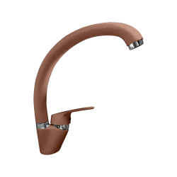 3323 terracotta смеситель для кухни, C-образный, материал: латунь, поворотный излив, цвет терракот