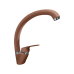 3323 terracotta смеситель для кухни, C-образный, материал: латунь, поворотный излив, цвет терракот