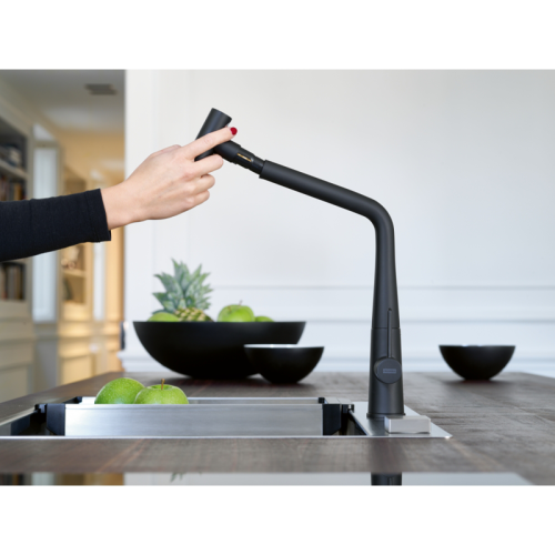 Смеситель Franke 115.0625.190/ Best, Смеситель Icon Pull-out с выдвижным шлангом, черный матовый Смеситель Franke 115.0625.190/ Best, Смеситель Icon Pull-out с выдвижным шлангом, черный матовый