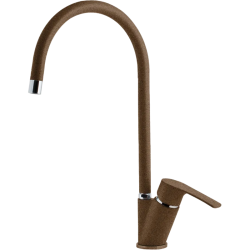 5023 terracotta смеситель для кухни, С-образный, материал: латунь, поворотный излив, цвет терракот