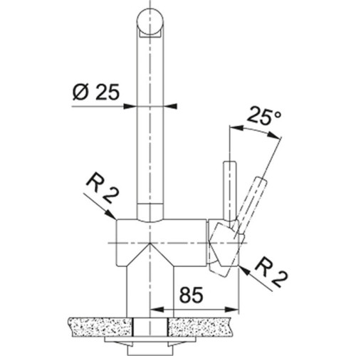 Смеситель Franke 115.0550.427/ Best, Смеситель Atlas ВШ чёрн. мат.