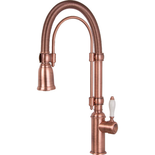 Смеситель SMEG/ Смеситель однорычажный, хромированный, выдвижной