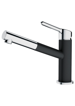 Смеситель Franke 115.0623.057/ Best, Смеситель ORBIT PULL-OUT, с выдвижным шлангом, хром/оникс