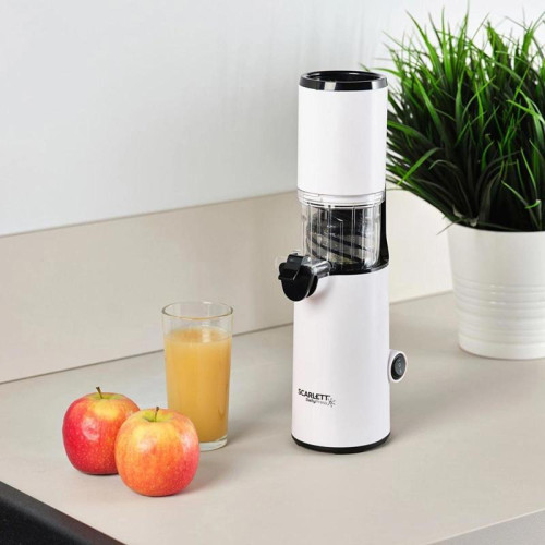 Соковыжималка шнековая Scarlett DailyPress SC-JE50S59 130Вт рез.сок.:600мл. белый