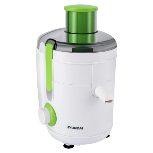 Соковыжималка центробежная Hyundai HY-JE1615 500Вт рез.сок.:450мл. белый/зеленый