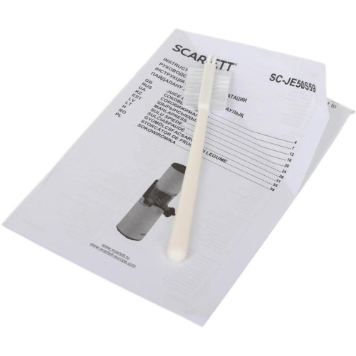 Соковыжималка шнековая Scarlett DailyPress SC-JE50S59 130Вт рез.сок.:600мл. белый