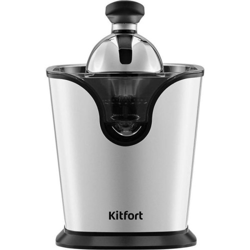 Соковыжималка цитрусовая Kitfort КТ-1169 160Вт рез.сок.:350мл. нержавеющая сталь/черный