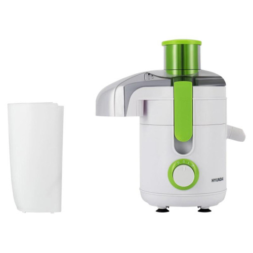 Соковыжималка центробежная Hyundai HY-JE1615 500Вт рез.сок.:450мл. белый/зеленый