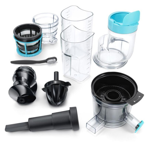 Соковыжималка шнековая Hyundai HY-JS6534 300Вт рез.сок.:1200мл. светло-синий