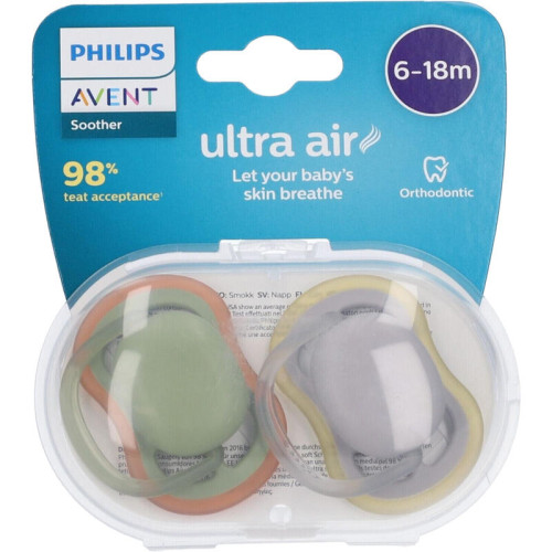 Пустышка Philips/ Пустышка 6-18 месяцев 2 шт. Philips Avent ultra air Пустышка Philips/ Пустышка 6-18 месяцев 2 шт. Philips Avent ultra air