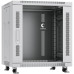 Шкаф коммутационный Cabeus (SH-05C-12U60/60) напольный 12U 600x600мм пер.дв.стекл металл 800кг серый 500мм 730мм IP20 сталь