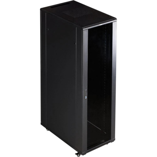 Шкаф коммутационный Lanmaster (TWT-CBB-37U-6X10-P1) 37U 600x1000мм пер.дв.перфор. задн.дв.перфор.2-хст. 800кг черный IP20 сталь