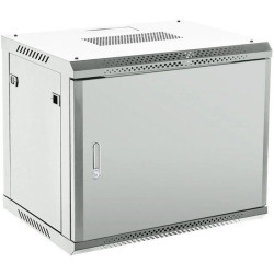 Шкаф коммутационный Rexant (04-0964-121) настенный 9U 450x600мм пер.дв.металл серый 230град. металл